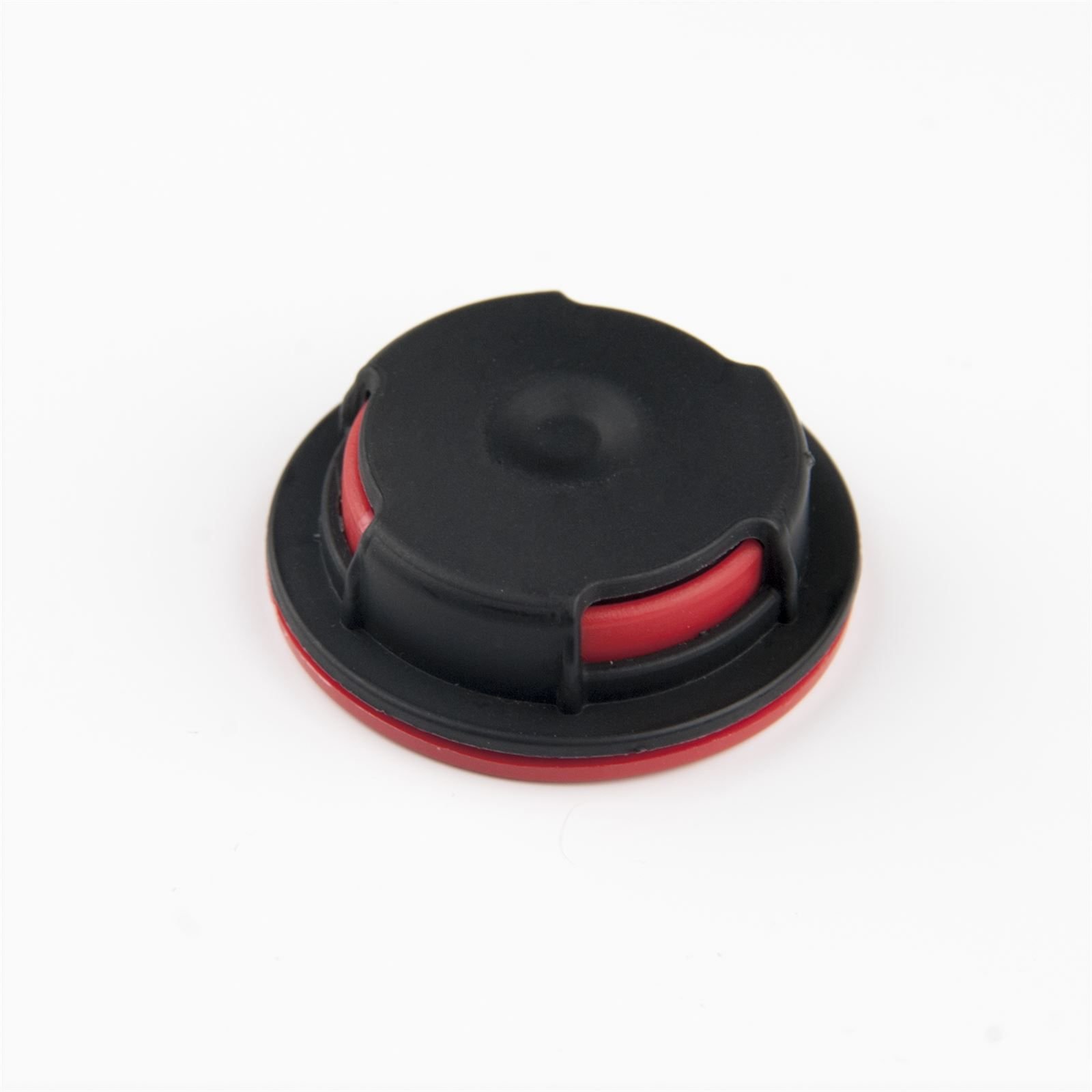 Válvula bimodal en negro y rojo