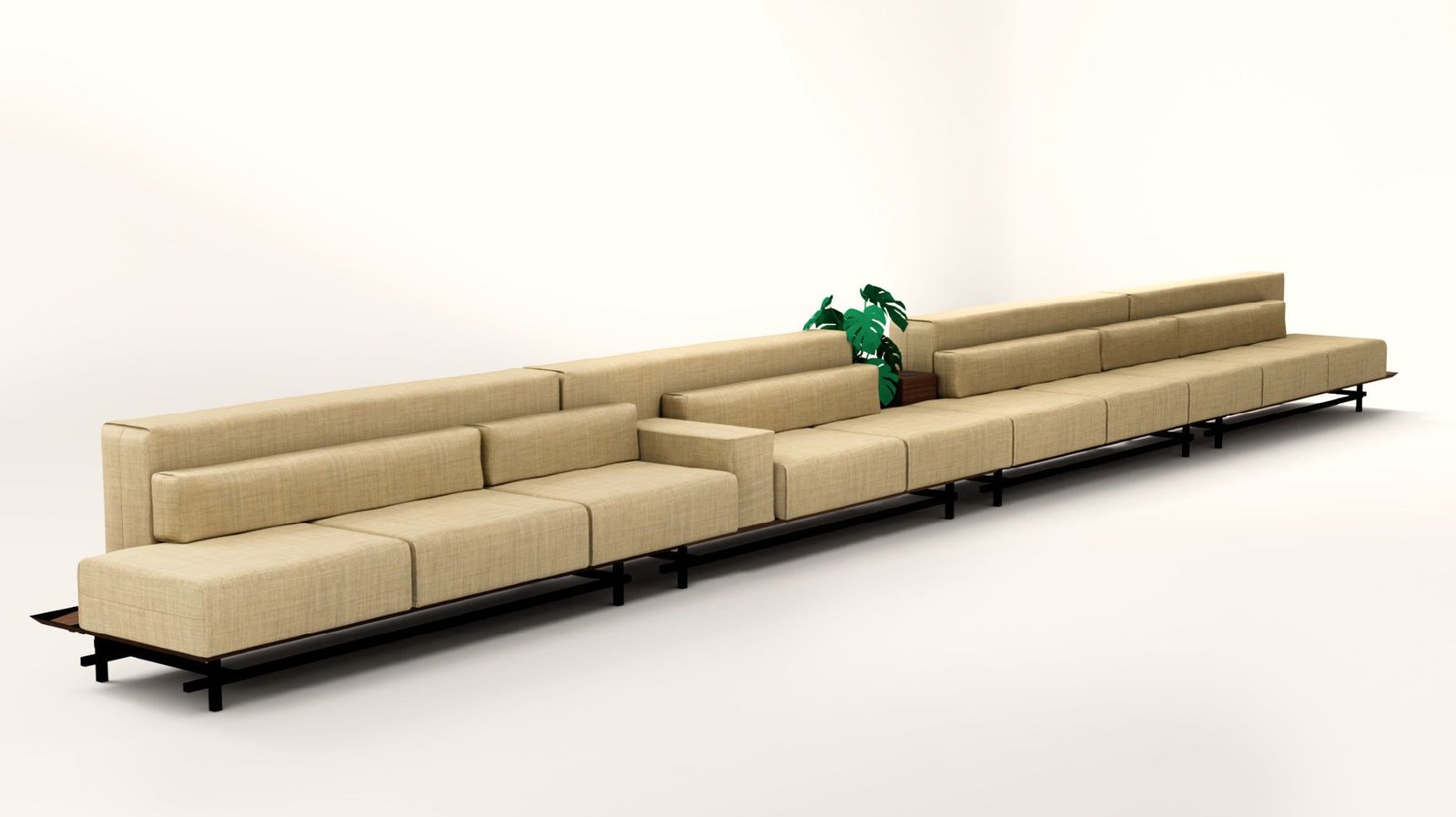 MODO in a long linear configuration for a lobby