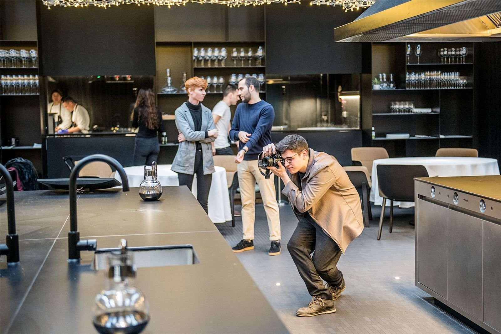 Ritual photo session at the restaurant