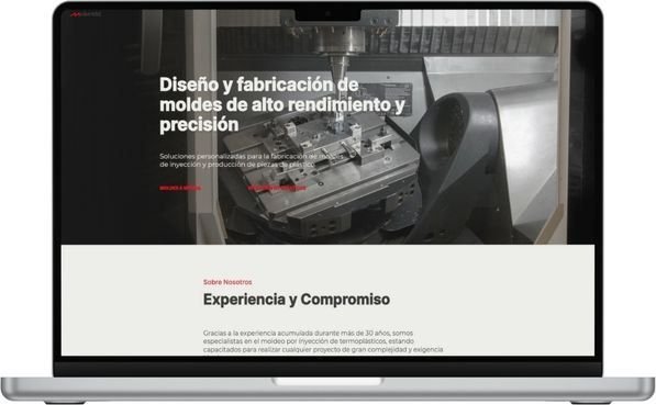 Interfaz web: secciones de marca y contenido